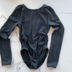Ivivva by Lululemon *LIKE NEW* black leotard, girls 12